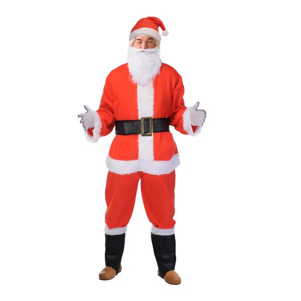 Produktbillede af Julemandens Dragt 9 Dele Luksus på tilbud i brug