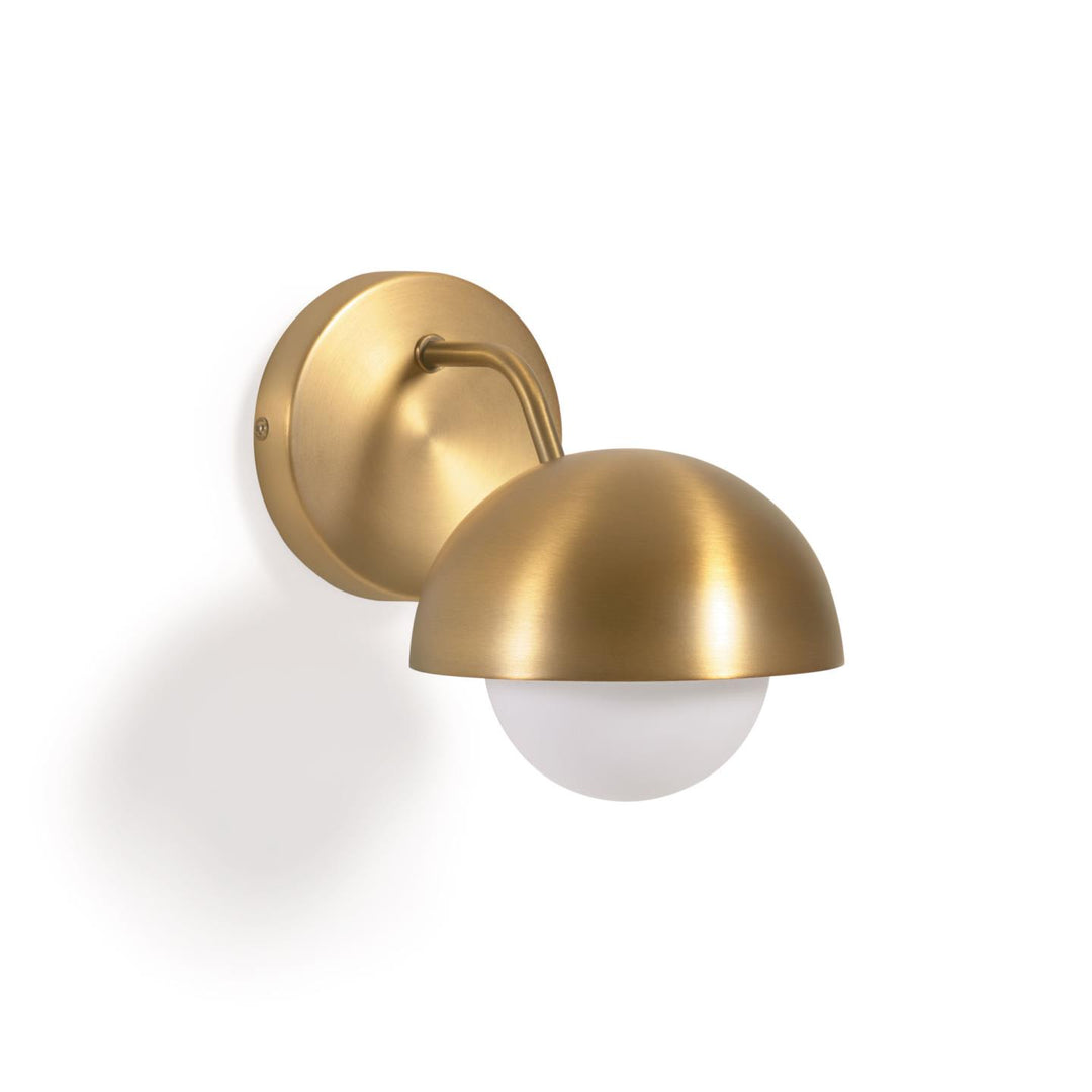 KAVE HOME Lonela væglampe frostet glas og messing metal