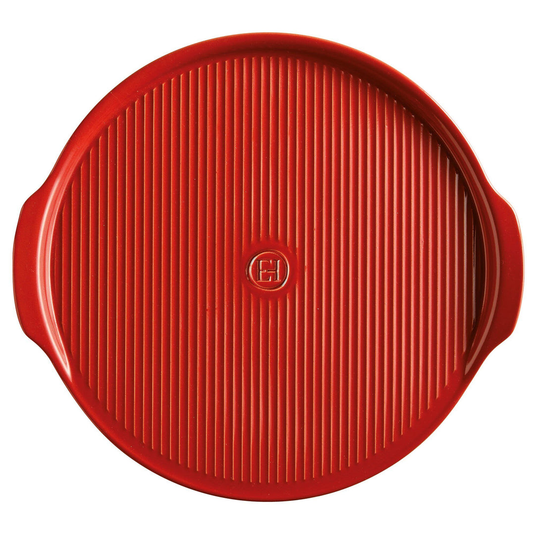 Emile henry Emile henry Rillet pizzasten Ø40 cm, rød ❤ frontbillede (Pizzasten)