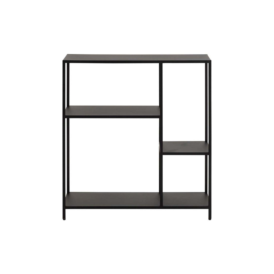 Produktbillede af ACT NORDIC Newcastle bogreol m. 3 hylder sort metal H:86cm x79,5cm x 30cm i premium kvalitet
