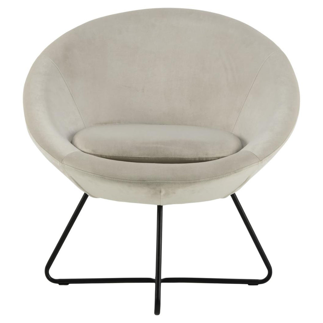 ACT NORDIC Center loungestol sand polyester og sort metal