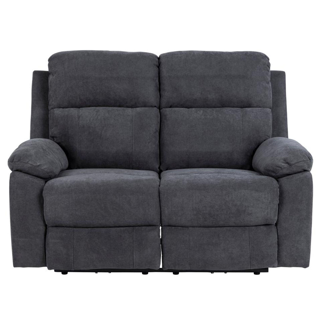 Produktbillede af ACT NORDIC Mora 2 pers. recliner sofa elektrisk m. C stik mørkegrå stof og sort metal i premium kvalitet