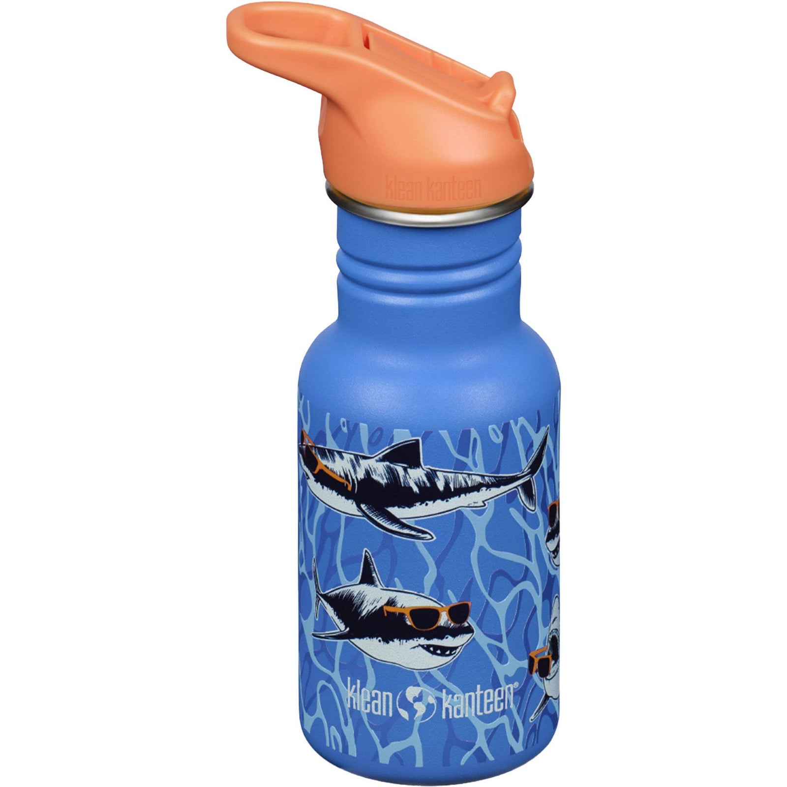Klean kanteen Klean kanteen Kid Classic Narrow Flip Vandflaske 355 ml, Sharks in Shades ❤ billede i brug (Termokande)
