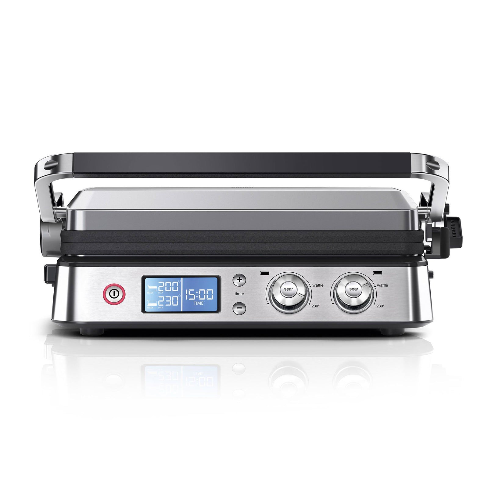 Braun Braun CG9047 MultiGrill 9 kontaktgrill, sølv – vinkelbillede (Bordgrill)