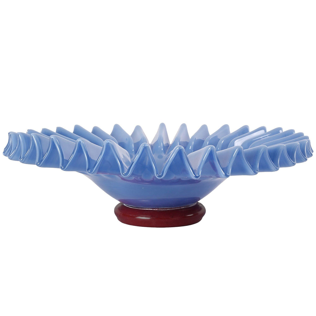 Byon Byon Lori skål 38 cm large, lysblå/vinrød – produktvisning (Skål)