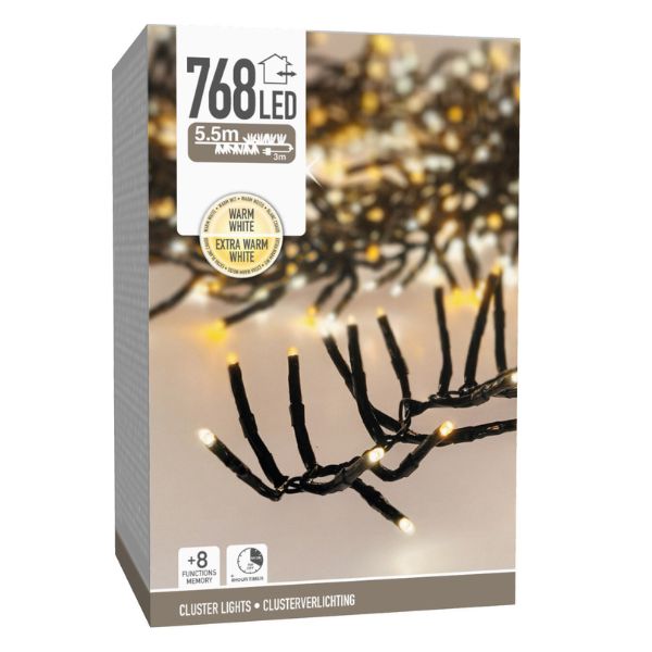 Produktbillede af Klynge Lys 768 Ledlys Varm Hvid på tilbud i brug