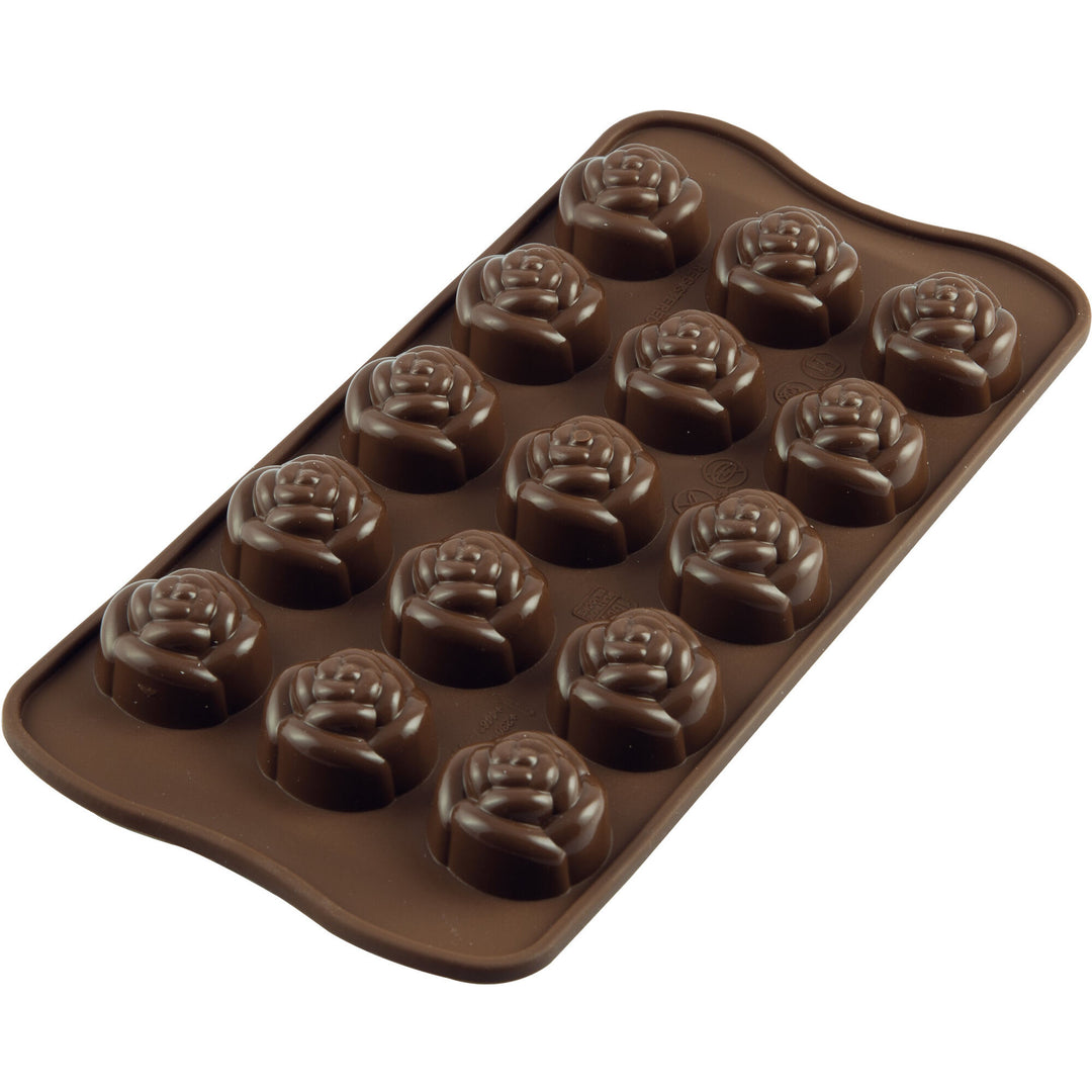 Silikomart Silikomart Easy Choc Pralineform silikone, Rose – produktvisning (Siliconeform)