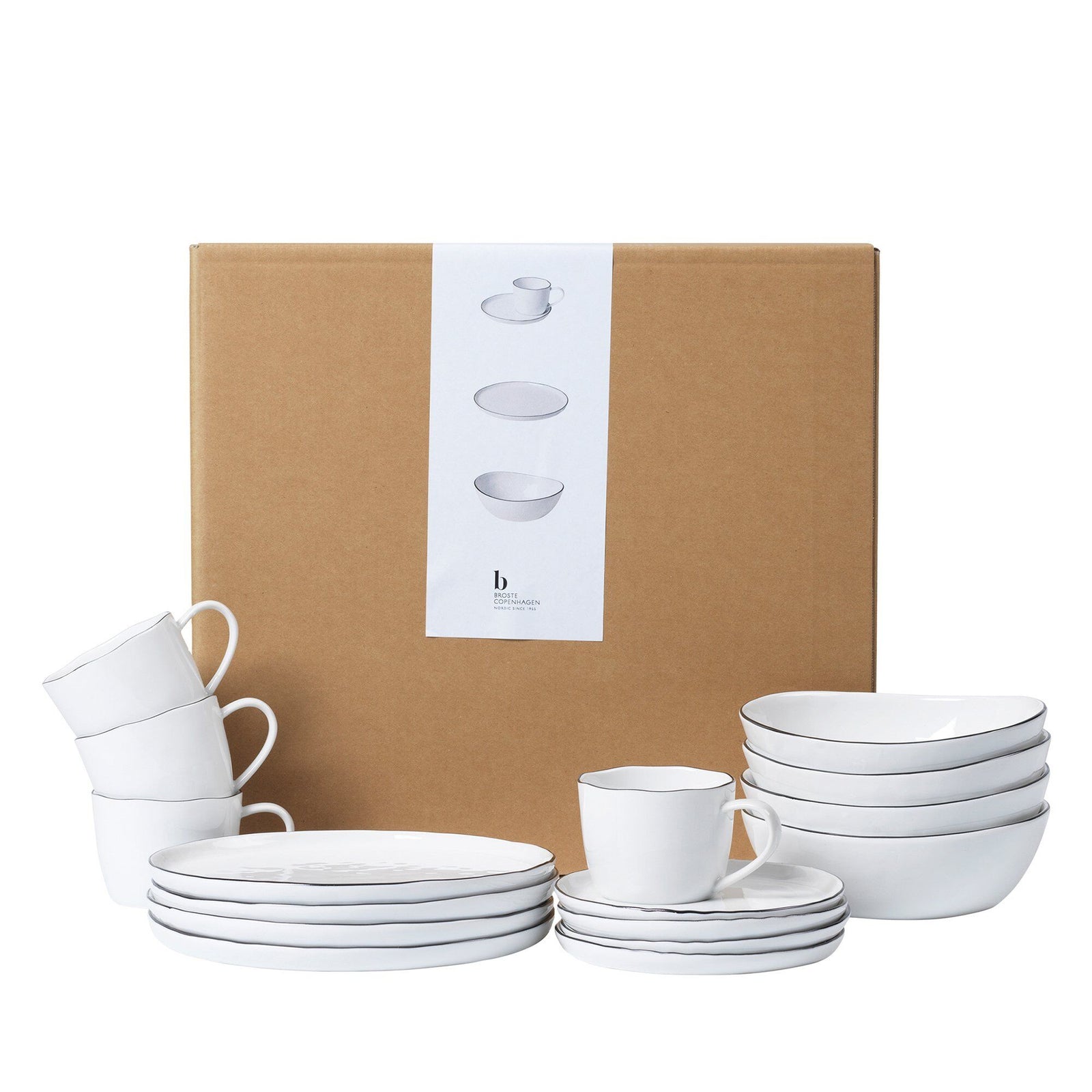 Broste Broste Salt morgenmadssæt 12 dele – frontbillede (Morgenmadssæt)