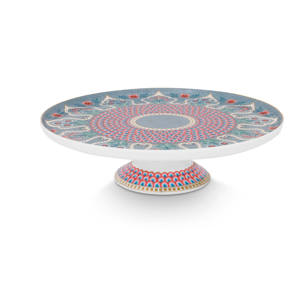 Pip studio PIP Studio Flower Festival kagefad 21 cm, blå – produktvisning (Kagefad)