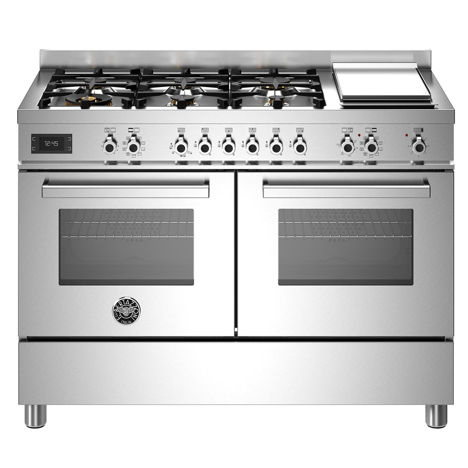 Bertazzoni Bertazzoni PRO126G2EXT Professional gaskomfur, 120 cm, rustfrit stål ❤ detaljebillede (Gasblus)