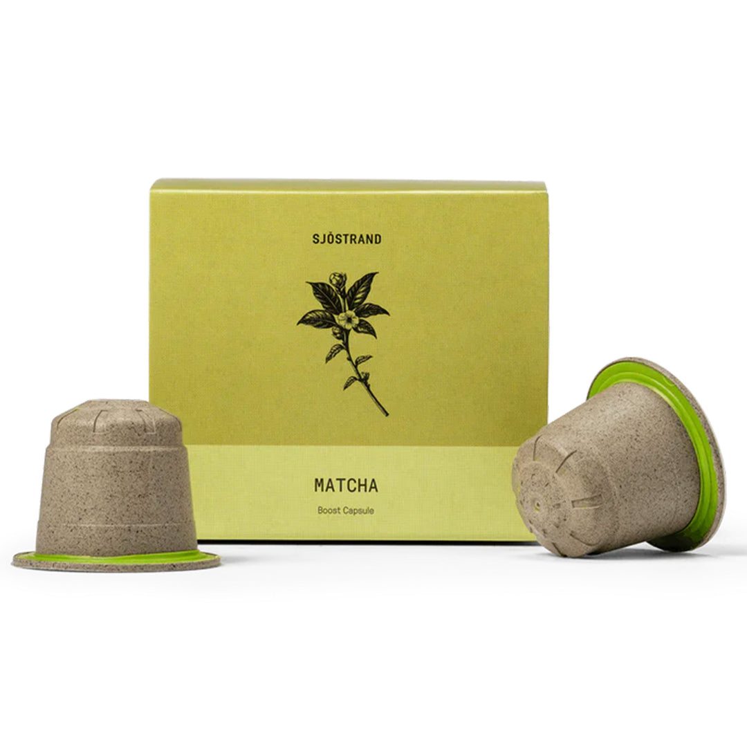 Sjöstrand coffee Sjöstrand coffee Boost Matcha kapsler 10 stk. ❤ billede i brug (Te- og Kaffekapsler)