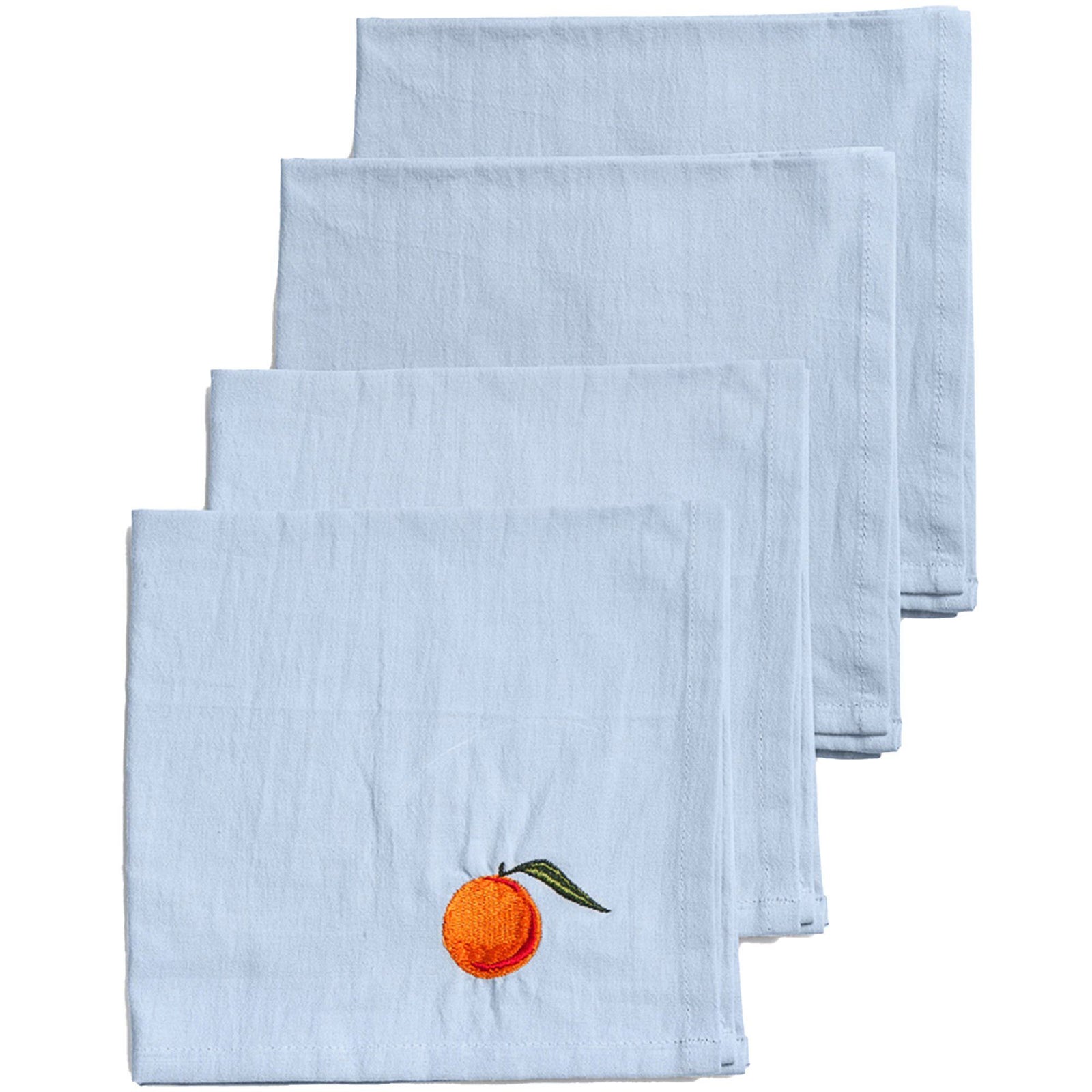 Midnatt Midnatt Appelsinservietter 40x40 cm 4-pak. – produktbillede (Serviet)