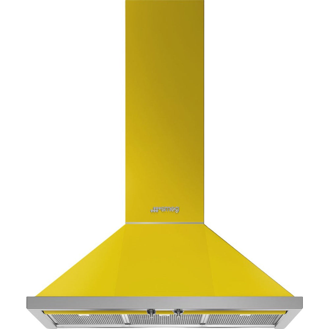 Smeg Smeg KPF9YW Portofino emhætte 90 cm, gul – close-up (Emhætter)