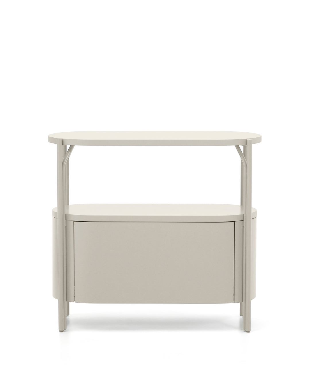 KAVE HOME Arely badeværelsesvaskeskab m. 1 skuffe hvid MDF og stål 90x40