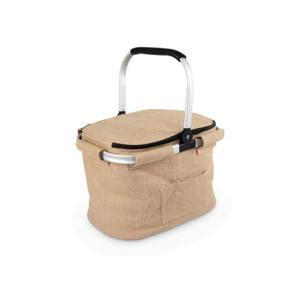 Produktbillede af Køler Kurv Jute By Bercato 36x25x25cm på tilbud – premium kvalitet og detaljer