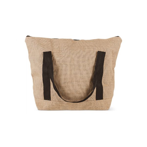 Produktbillede af Strandtaske Jute By Bercato H:40,L:35,W:17cm Handle:23cm på tilbud – premium kvalitet og detaljer
