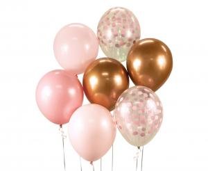 Ballonbuket Pink Og Kobber 7 Stk. ❤ Kæmpe udvalg i Godan ❤ Billig fragt og hurtig levering 2 - 5 hverdage - Varenummer: BAR-697744 / Ean: &