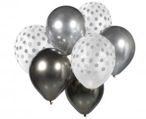 Ballonbuket Sølv & Grafit 7 Stk ❤ Kæmpe udvalg i Godan ❤ Billig fragt og hurtig levering 2 - 5 hverdage - Varenummer: BAR-697747 / Ean: &