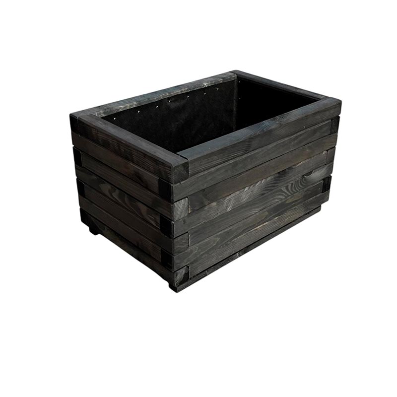 Produktbillede af Massiv plantekasse sort 60 x 40 x 35 cm på tilbud i høj kvalitet