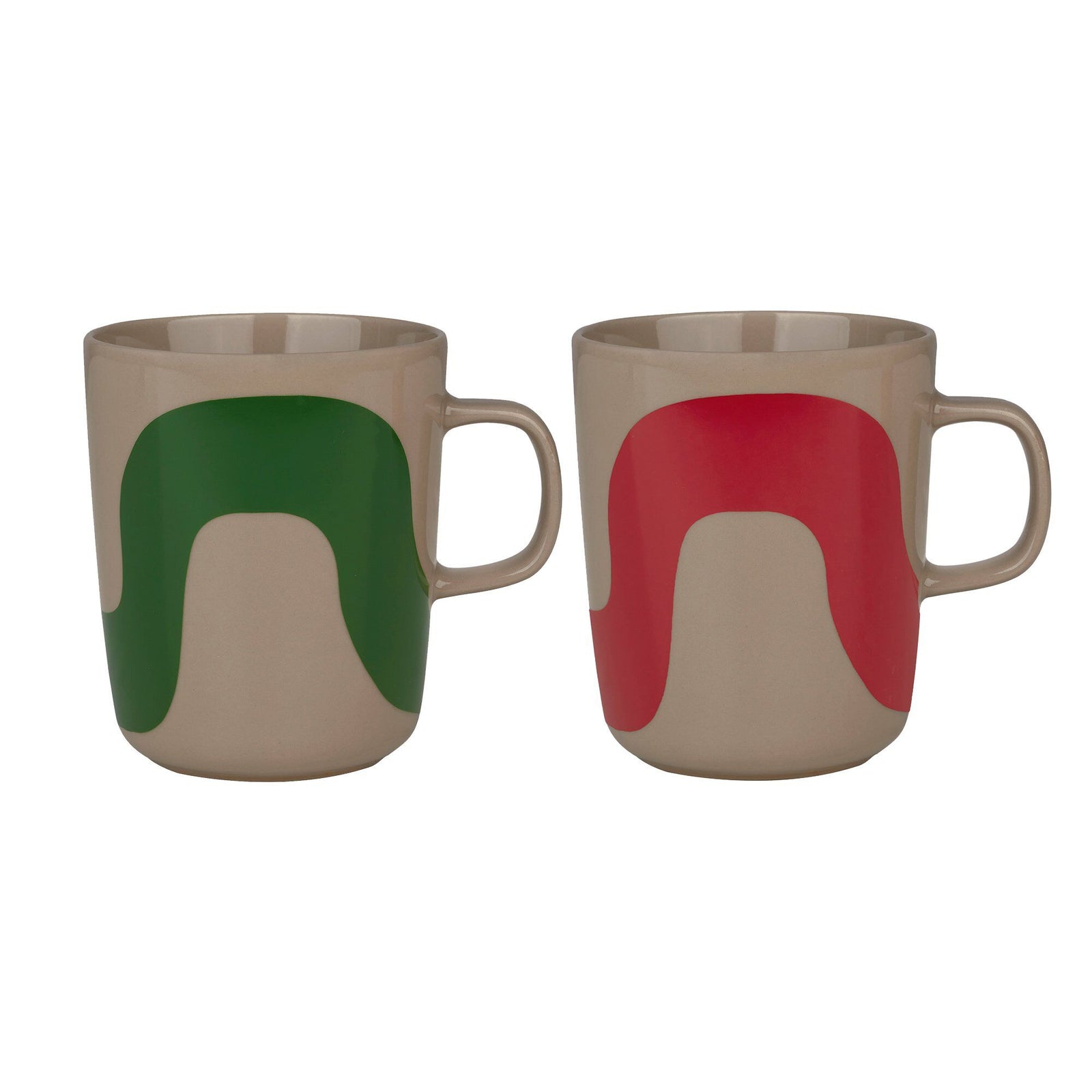 Marimekko Marimekko OIVA Seireeni krus 2,5 dl, grøn/rød, 2-pak ❤ billede i brug (Krus)