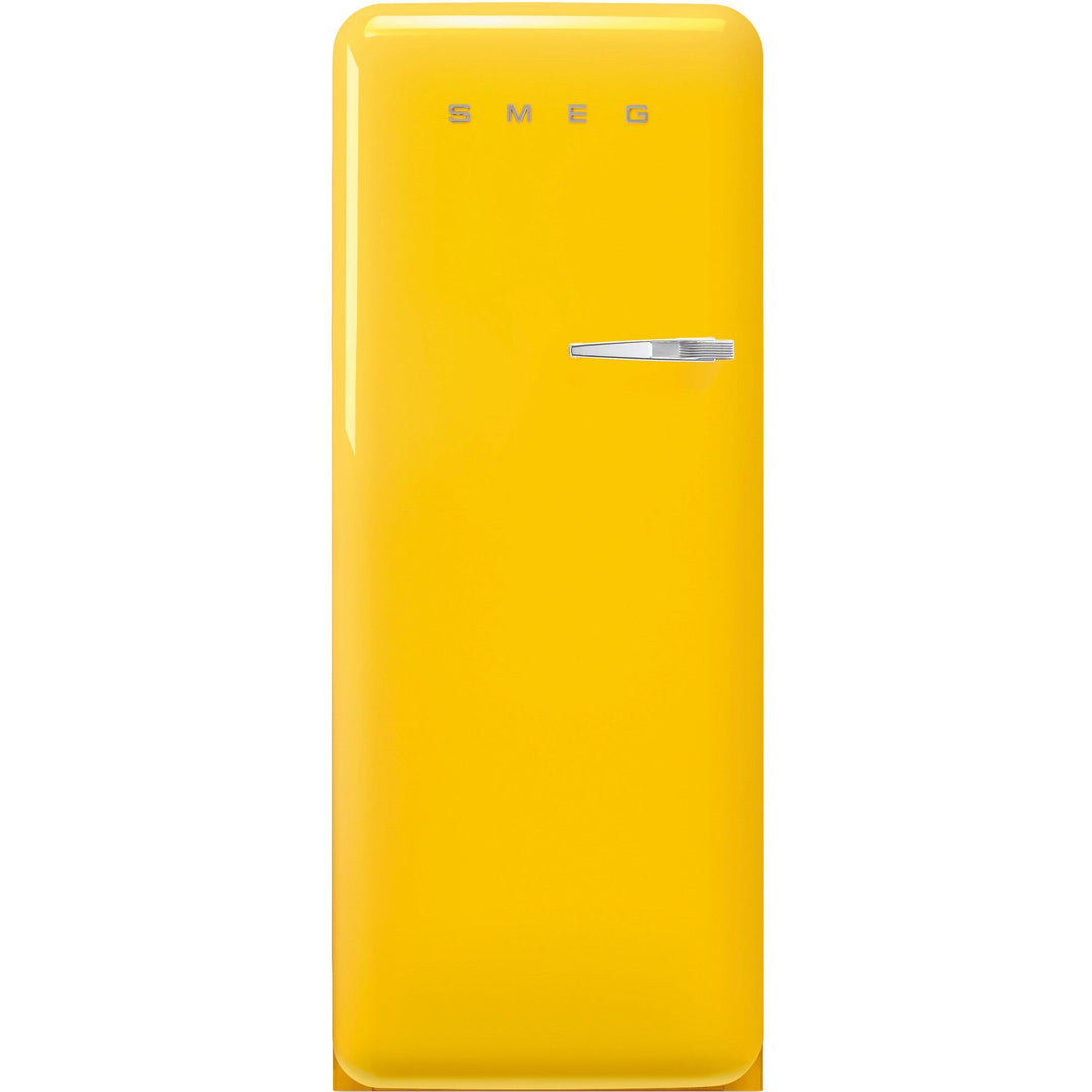 Smeg Smeg FAB28LYW6 Køleskab Med Fryser 153cm Venstrehængt Gul ❤ produktfoto (Køleskabe)