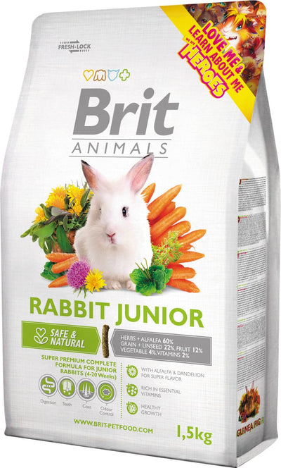Brit - Kaninfoder junior Complete - 1,5 kg ❤ Kæmpe udvalg i Brit ❤ Billig fragt og hurtig levering 2 - 5 hverdage - Varenummer: BGH-47763593724234 / Ean: '8595602504800 på lager - Udsalg på Best selling products Spar op til 65% - Over 1324 kendte brands på udsalg