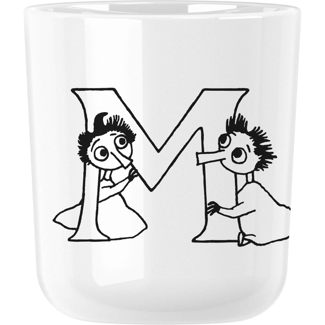 Rig-tig Rig-tig Mumi ABC krus, 0,2 liter, M ❤ frontbillede (Moomin)