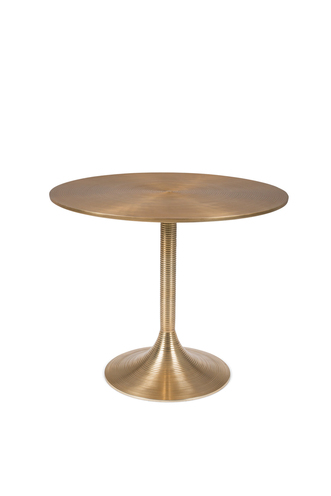 BOLD MONKEY Hypnotising Round spisebord rund guld aluminium Ø92
