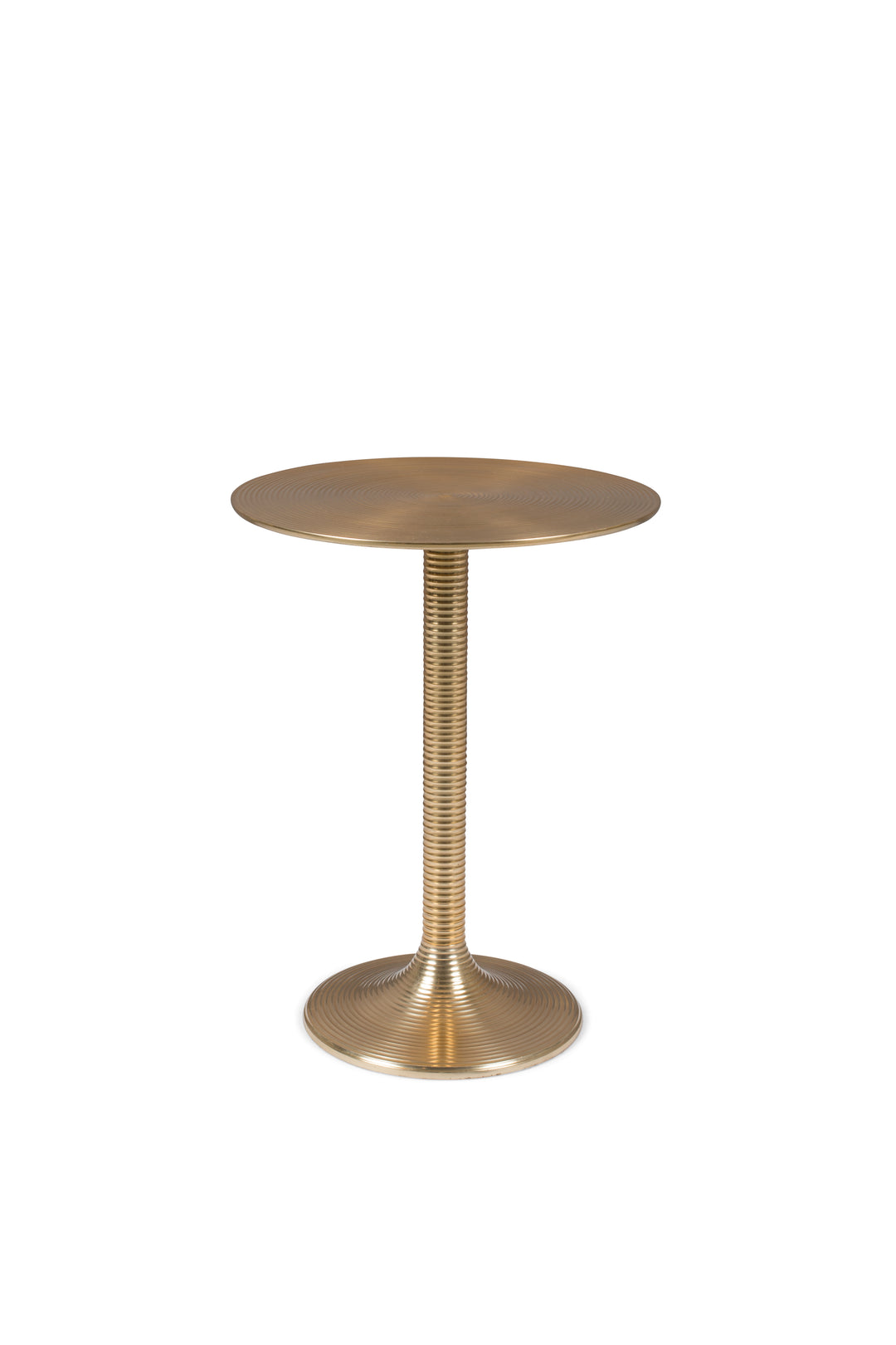 BOLD MONKEY Hypnotising Round sidebord rund guld aluminium Ø37