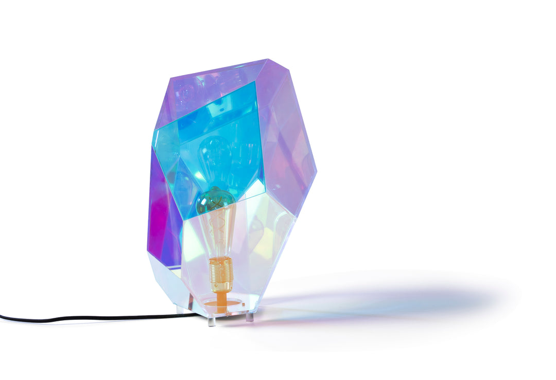 BOLD MONKEY Diamond Dear bordlampe regnbuefarvet holografisk akryl og jern