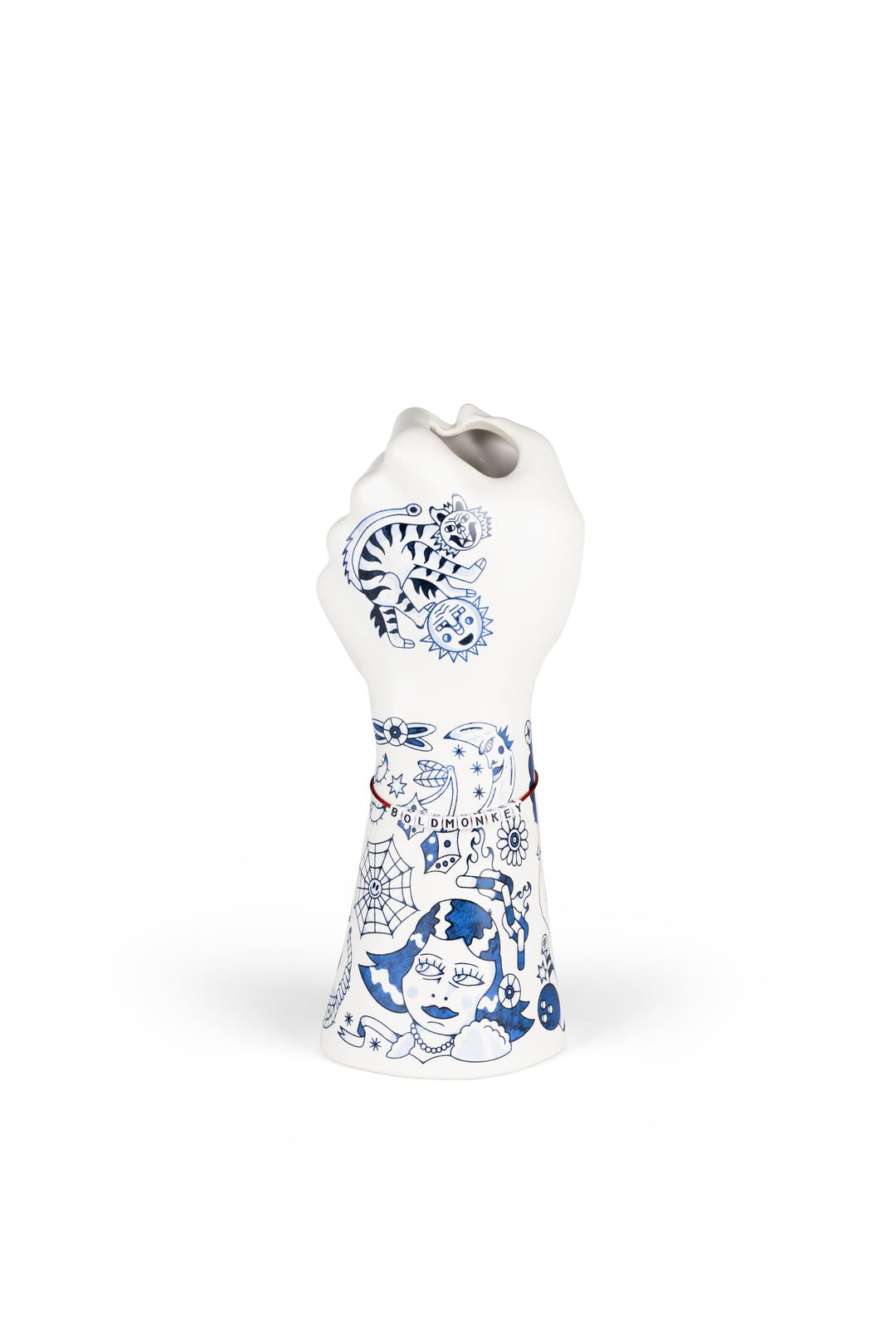 BOLD MONKEY Liberty Matters vase blå keramik H:31