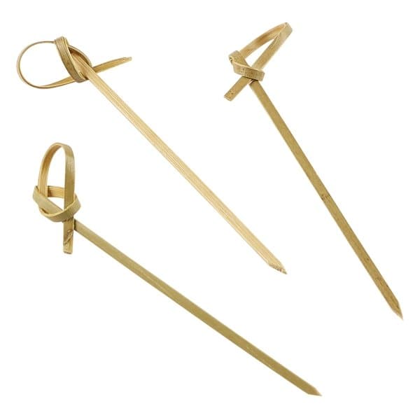 Bambus-løkkespyd 9 Cm (100 Stk) ❤ Kæmpe udvalg i Genware ❤ Billig fragt og hurtig levering 2 - 5 hverdage - Varenummer: BAR-632226 / Ean: &