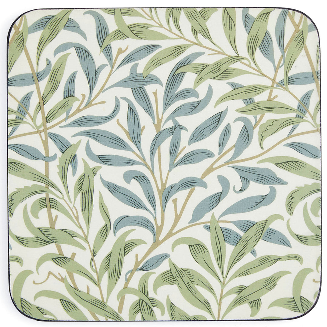 Spode Spode Morris & Co Willow Bough glasunderlag 6-pak, blå/grøn ❤ produktfoto (Glasunderlag)