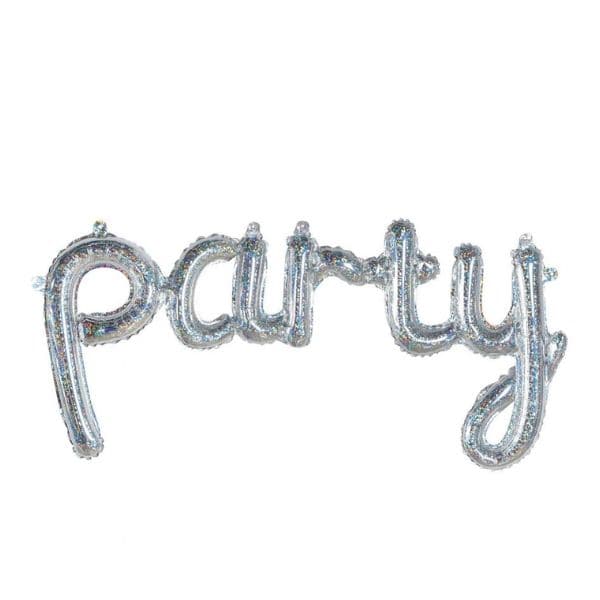 Folieballon "Party" Holografisk 45" ❤ Kæmpe udvalg i Godan ❤ Billig fragt og hurtig levering 2 - 5 hverdage - Varenummer: BAR-774126 / Ean: '5902973109597 på lager - Udsalg på Fest | Sæson Fester | Nytår Spar op til 62% - Over 1150 kendte brands på udsalg