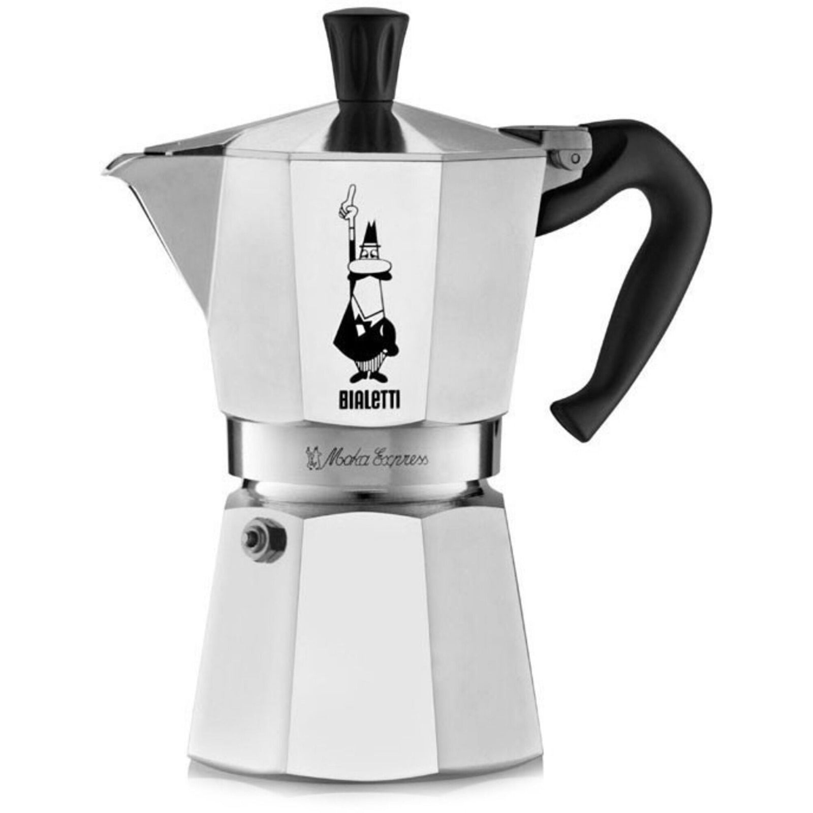 Bialetti Bialetti Moka express, 6 kopper – vinkelbillede (Mokabrygger)