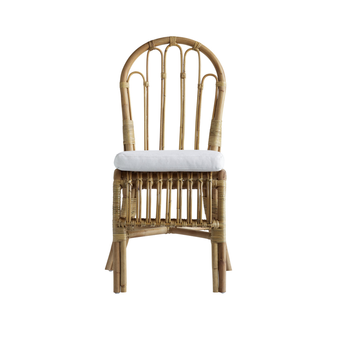 Produktbillede af TINE K HOME STOL RATTAN INKL HYNDE HVID 94 i premium kvalitet
