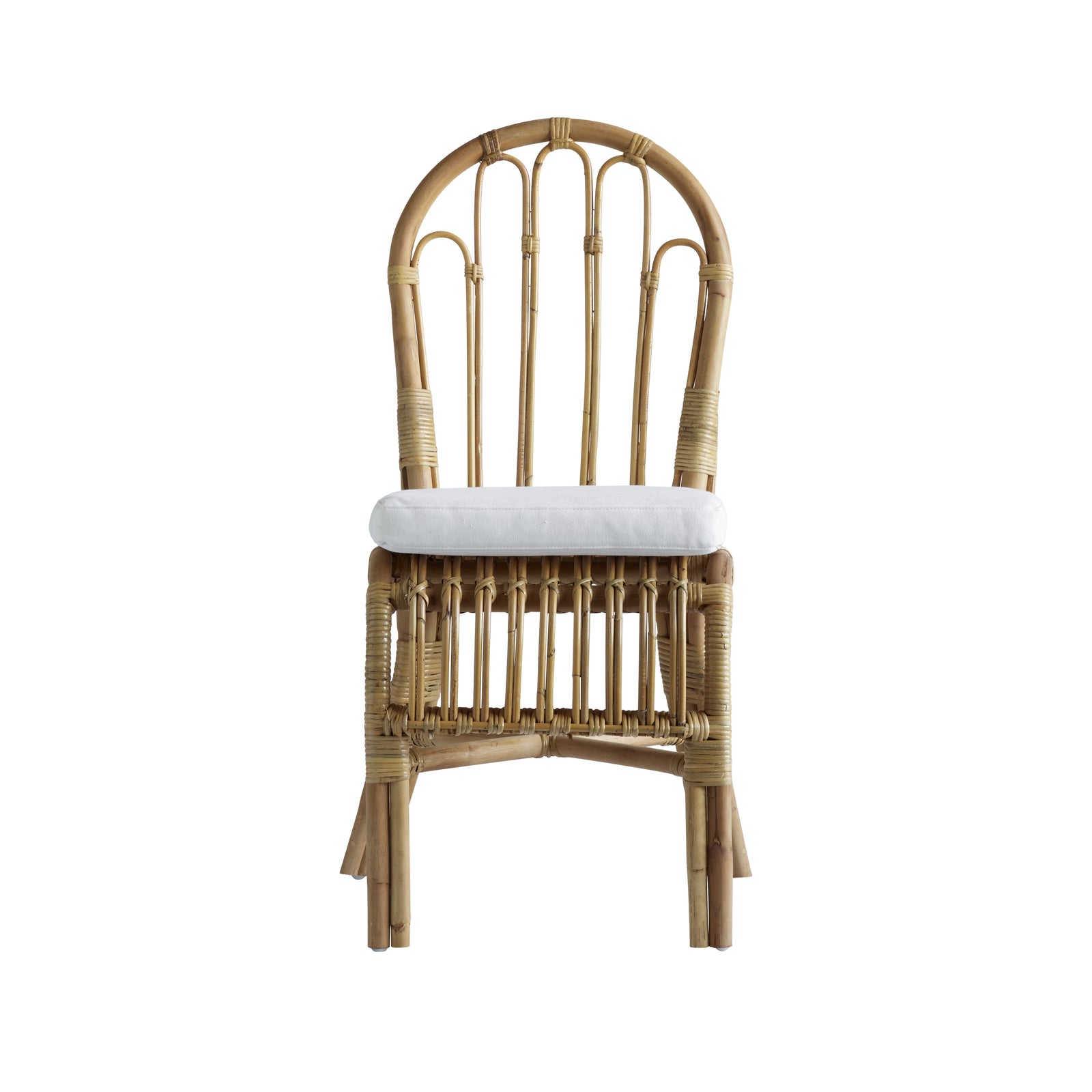 Produktbillede af TINE K HOME STOL RATTAN INKL HYNDE HVID 94 i premium kvalitet