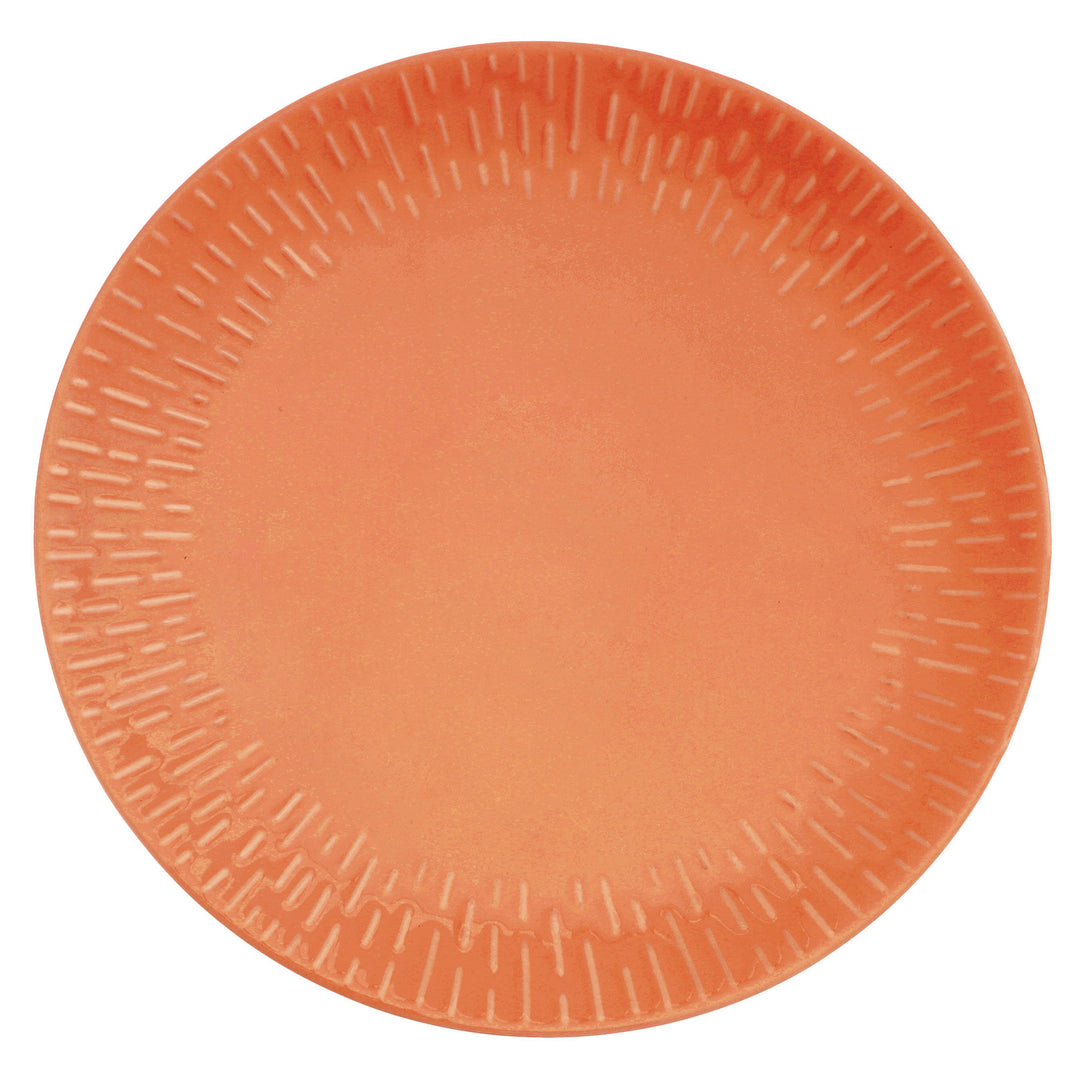 Aida Aida Confetti middagstallerken 27,5 cm, apricot – close-up (Madtallerken)