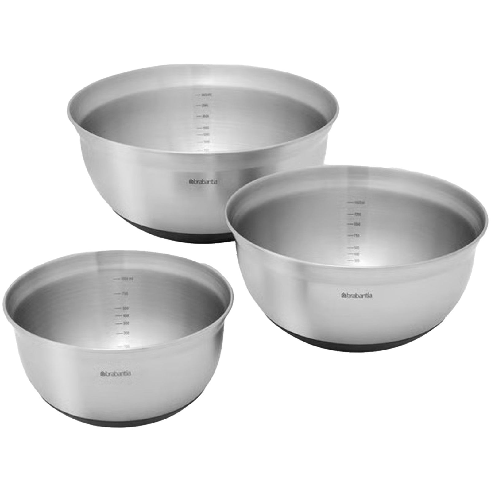 Brabantia Brabantia Profil skålssæt 3 dele, stål – frontbillede (Skålssæt)