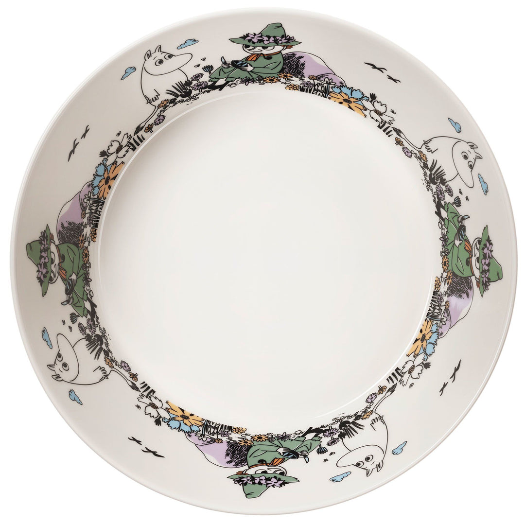 Arabia Arabia Mumi serveringsskål 23 cm, Venner for altid ❤ frontbillede (Moomin)