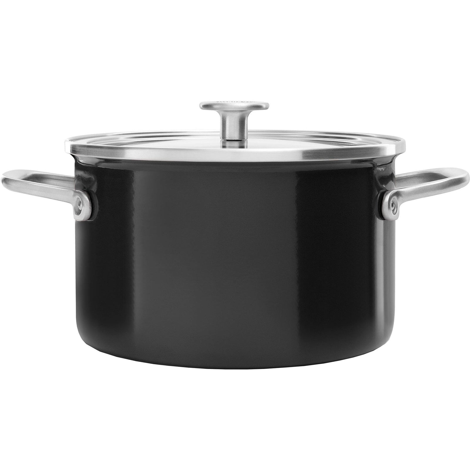 Kitchenaid Kitchenaid Cookware Collection Gryde m/låg 20 cm, sort – detaljebillede (Gryder)