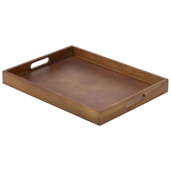 Produktbillede af Tjenerbakke Træ 44 x 32 x 4.5cm på tilbud – premium kvalitet og detaljer