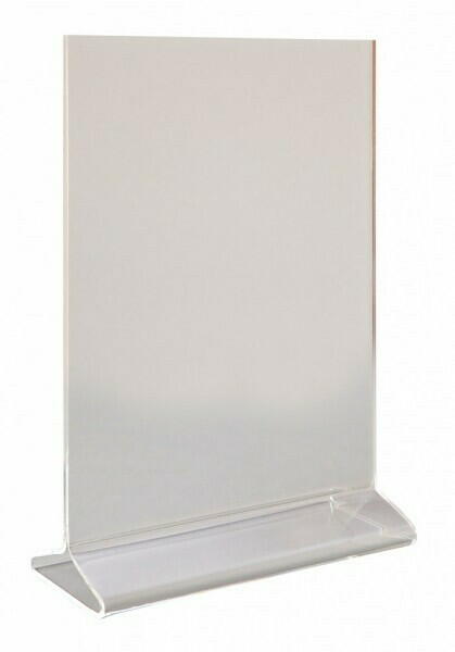 Produktbillede af Perspex A5 Menu Holder Vertikal på tilbud i brug