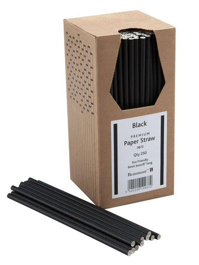 Papirsugerør 20cm 6mm Sort Pk 250 ✔ Kæmpe udvalg i  Beaumont ✔ Billig fragt og hurtig levering 2 - 5 hverdage - Varenummer: BAR-12480 / Ean: '5020229109372 på lager - Udsalg på Barudstyr | Cocktailtilbehør | Sugerør Spar op til 57% - Over 857 kendte brands på udsalg