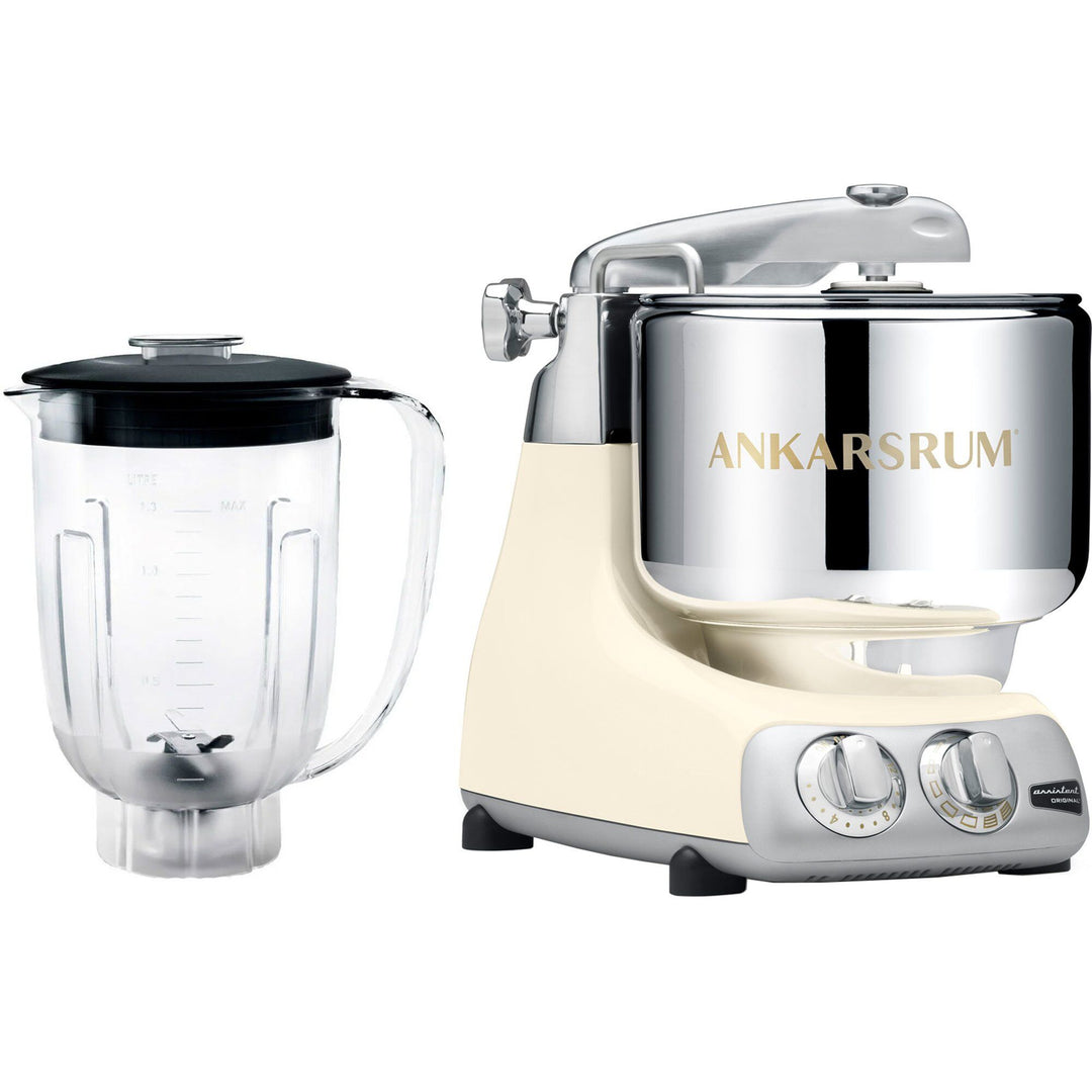Ankarsrum Ankarsrum Assistent AKM 6230 røremaskine + blender, lys creme – frontbillede (Røremaskiner)