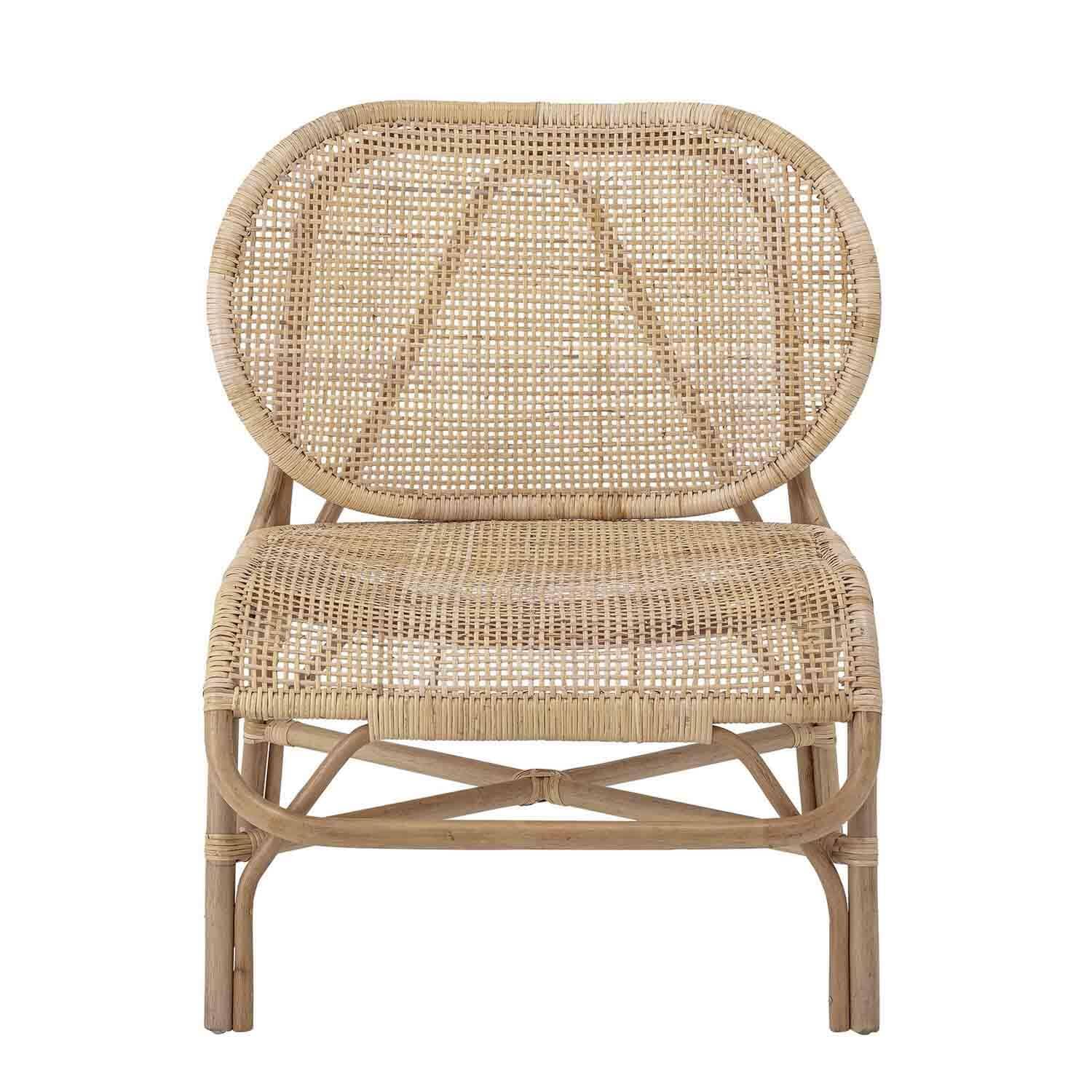 Produktbillede af BLOOMINGVILLE Rosen loungestol u. armlæn natur rattan i premium kvalitet