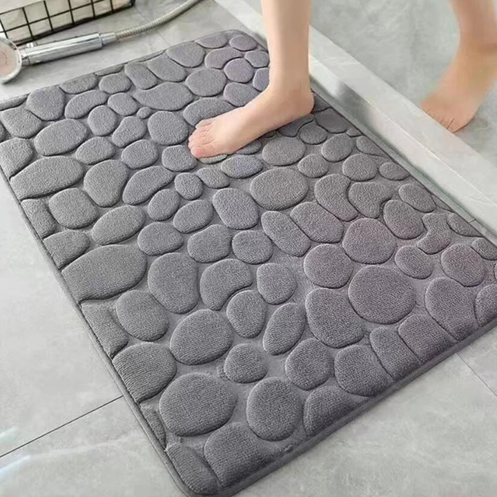 Absorberende Bademåtte med Skridsikker Bund Grå / 40 x 60 cm