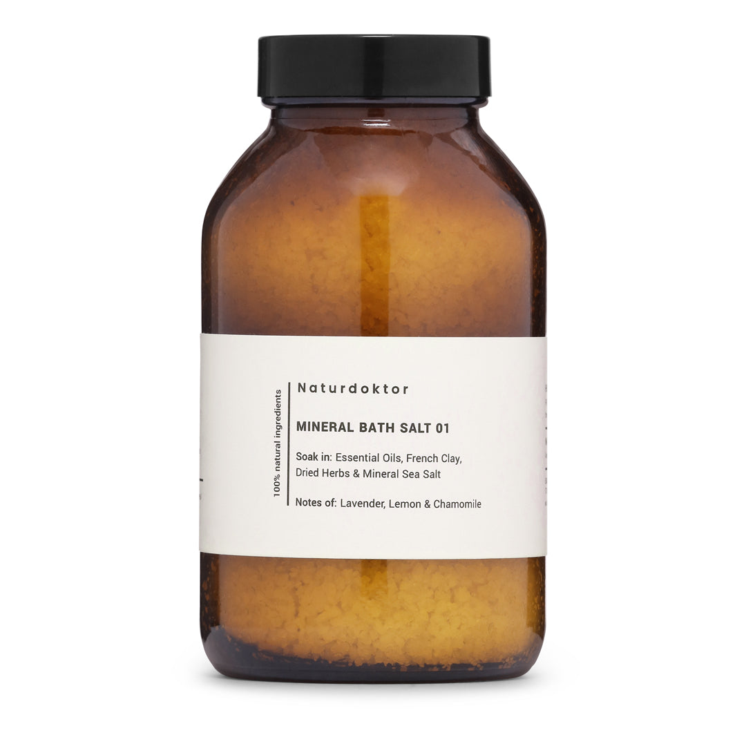 Produktbillede af Naturdoktor badesalt 01 Mineral badesalt Lavender Lemon & Kamille 500g på tilbud i høj kvalitet