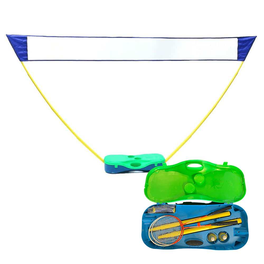 Produktbillede af Badmintonsæt med net ketsjer & bolde på tilbud