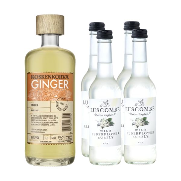 Produktbillede af Ingefær & Hyldeblomst Månedens Cocktail på tilbud – premium kvalitet og detaljer